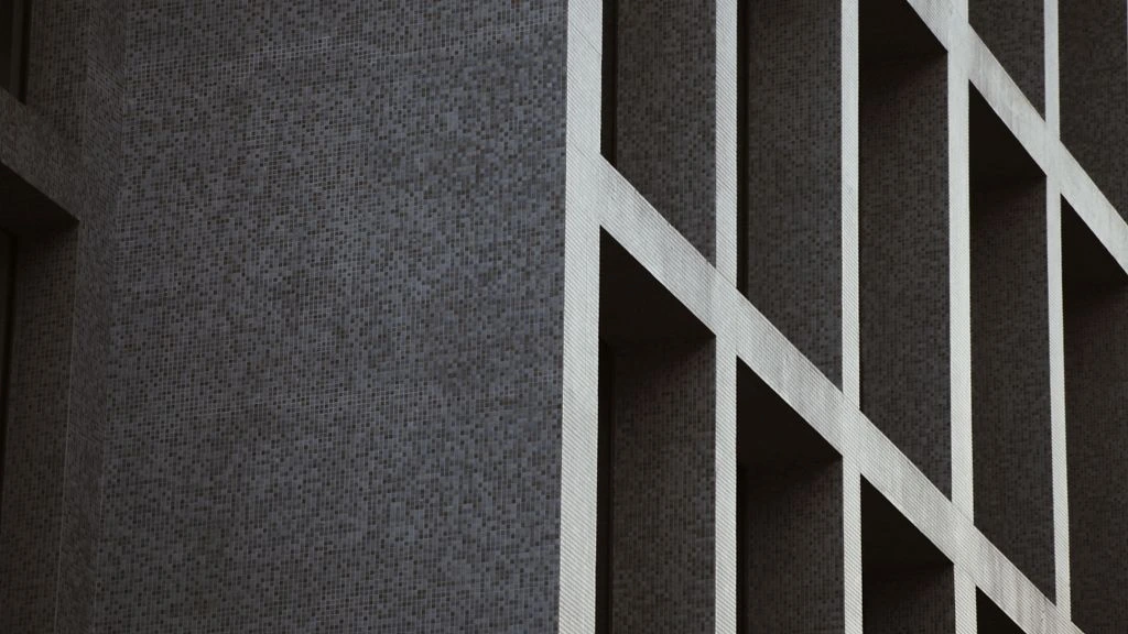 A raw concrete wall with a single long shadow, representative of the Minimal mood